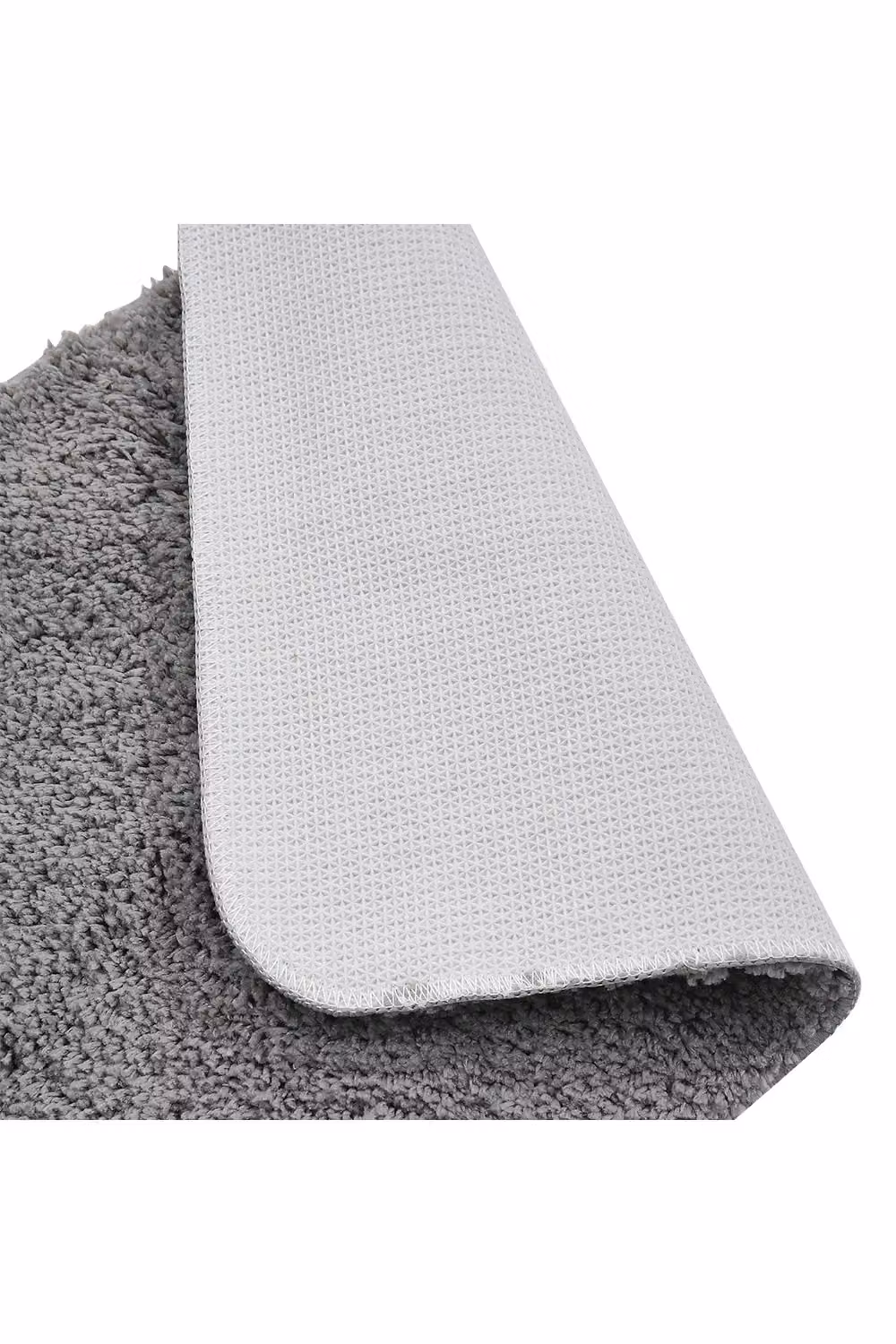 Living and Home Grey Microfibre Fast Dry Absorbent Rectangular Bathroom Mat, W: 40 cm, D: 60 cm – 3