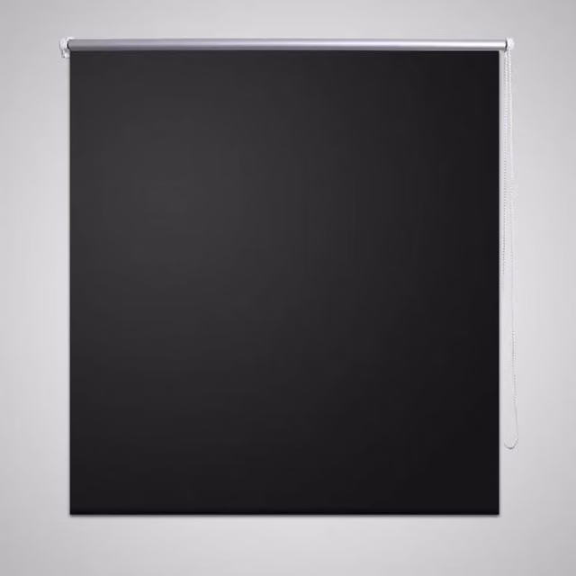 Berkfield Home Blackout Roller Blind, Black, W: 80 cm, H: 175 cm