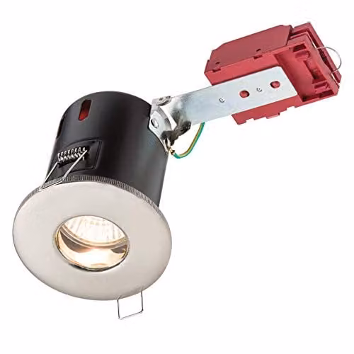 Netlighting Fire Rated IP65 Recessed Shower Downlight in Chrome, GU10, Dimmable