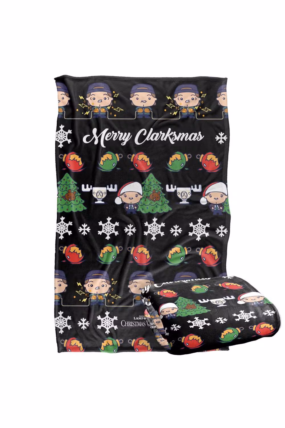 Warner Bros. Christmas Vacation Merry Clarkmas Super Soft Fleece Throw Blanket, Multicolour, W: 91 cm, D: 147 cm – 6