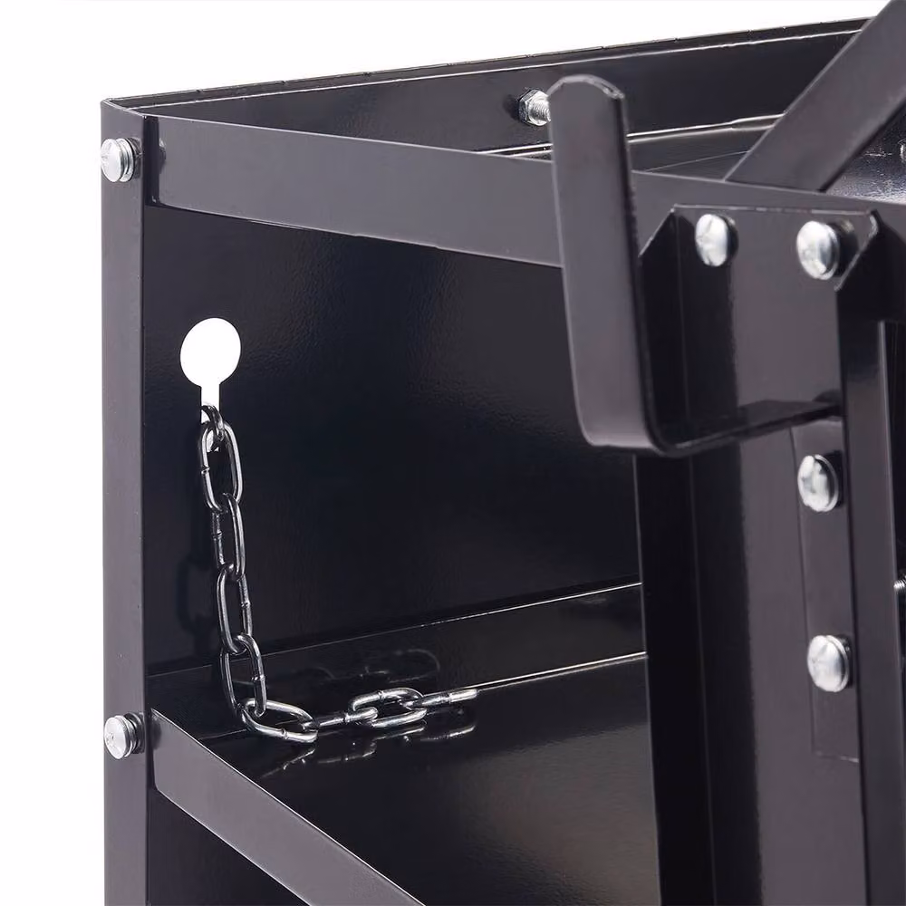 Ventryn 3 Tier Welding Plasma Cutter Cart Storage Trolley with Chain Lock, Black – 3