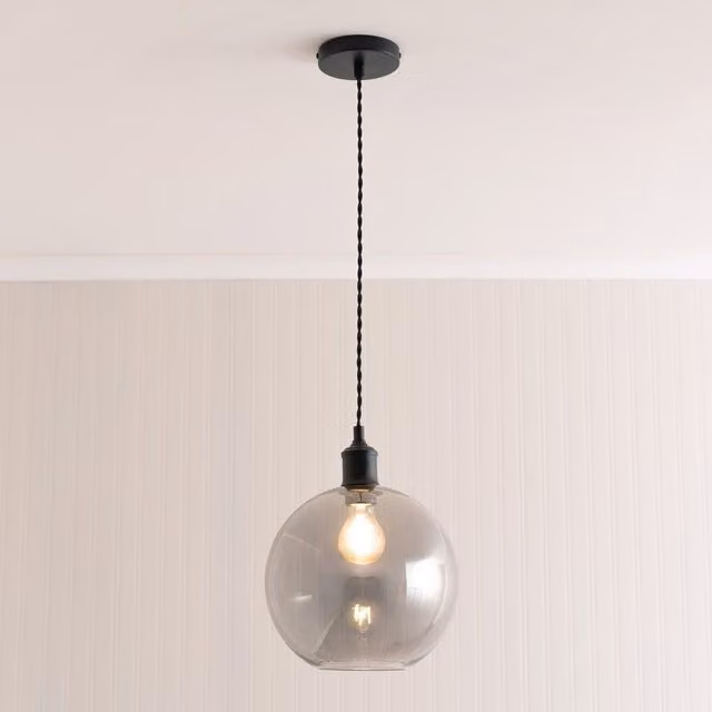 ValueLights Shaw Modern Adjustable Single Pendant Ceiling Light in Gold, Brass, Chrome or Black