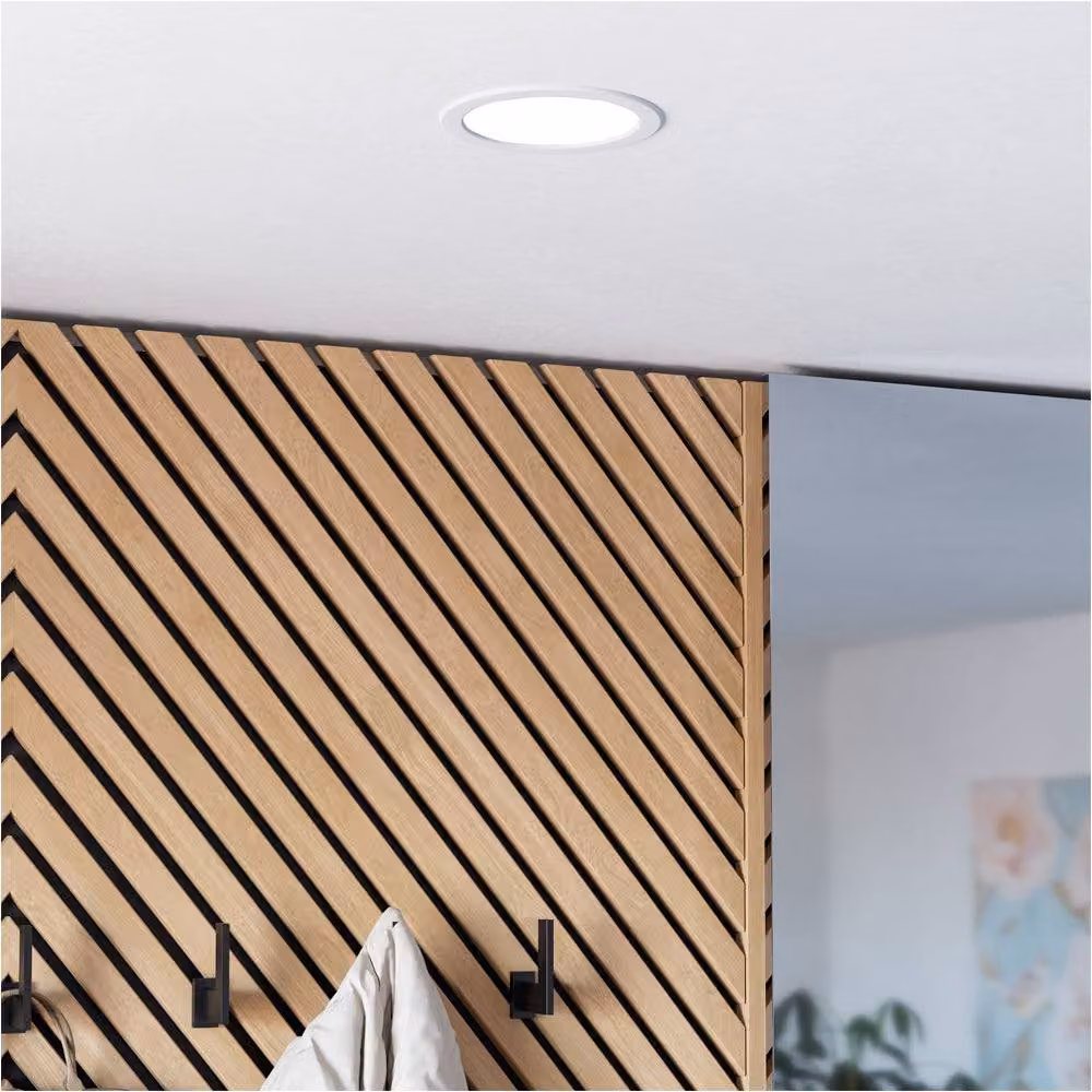 Loops 2 Pack Modern White LED Ceiling Light Fixture with Included Bulbs – 2