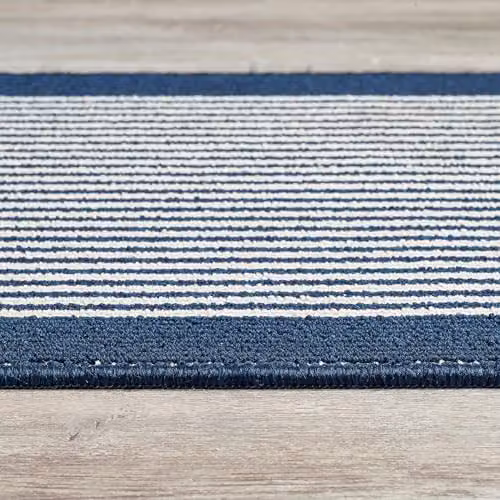 My Mat Stain Resistant Navy Stripe Runner, W: 67 cm, L: 100 cm – 4