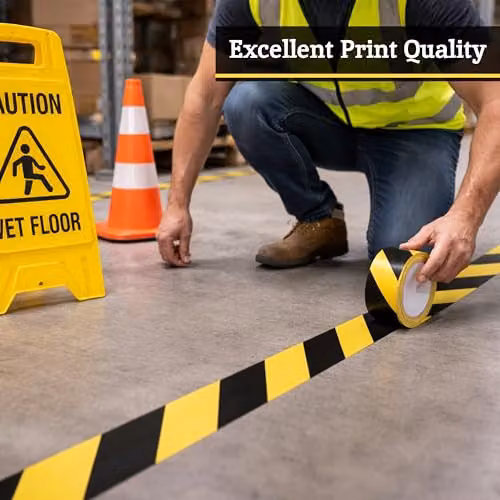 Orsina Yellow and Black Plastic Barrier Tape – 3