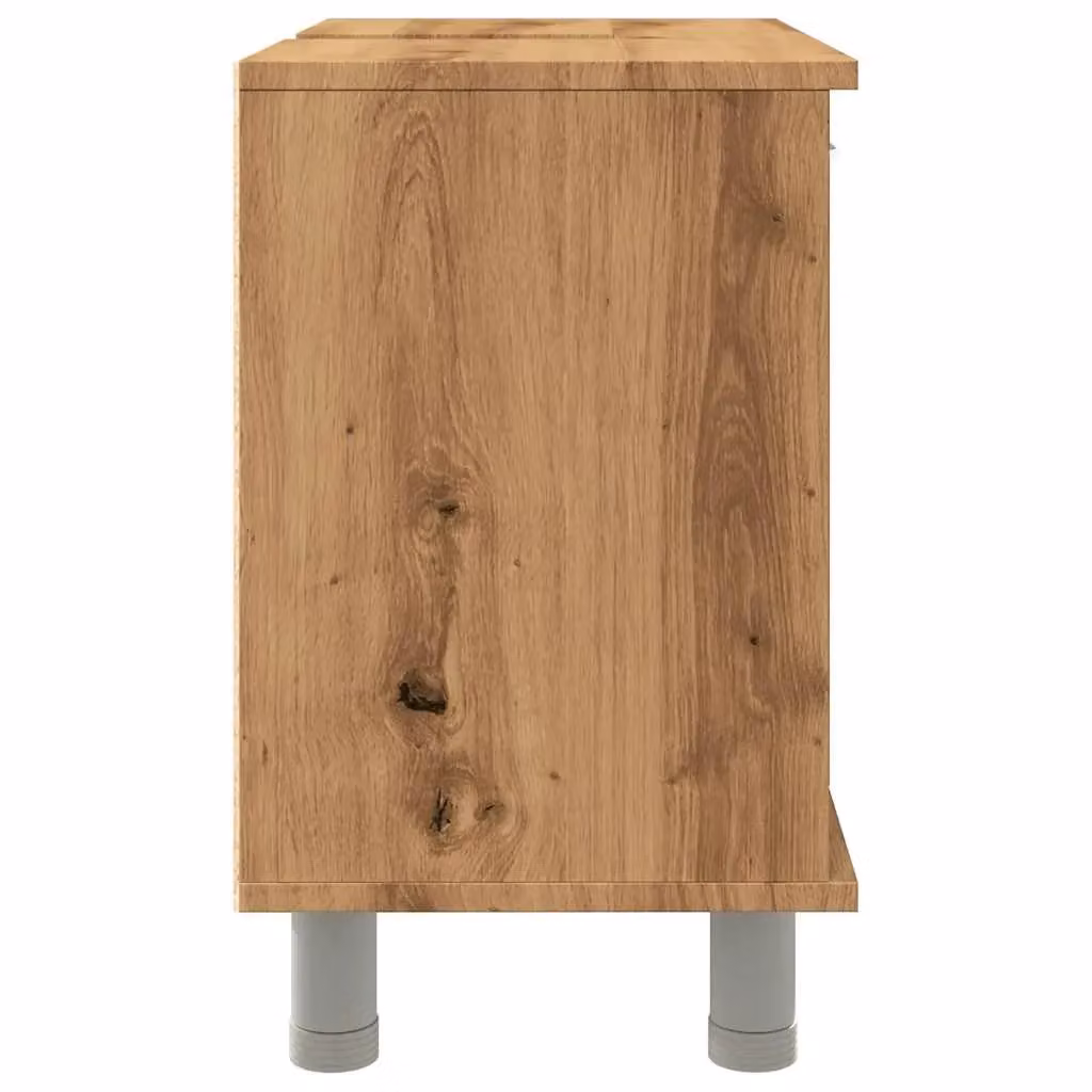 Berkfield Home Artisan Oak Bathroom Cabinet, Brown, W/D/H: 60 x 32 x 53.5 cm – 4