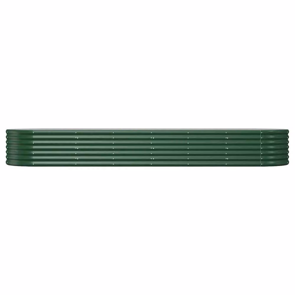 Berkfield Home Garden Powder-coated Steel Raised Bed, Green, W: 296 cm, D: 80 cm, H: 36 cm – 3