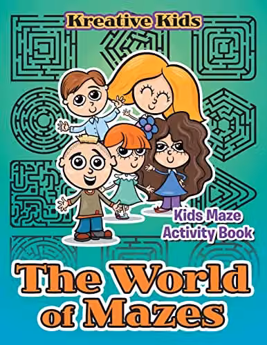Kreative Kids The World of Mazes Kids Maze Activity Book, Multicolour