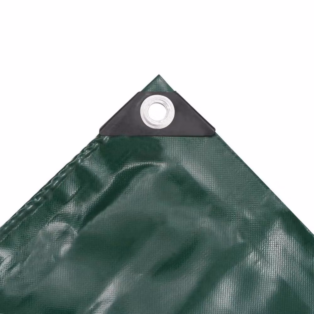 FLAVORA Heavy Duty Green Tarpaulin, 4 x 6 m, 650 g/m2 – 3