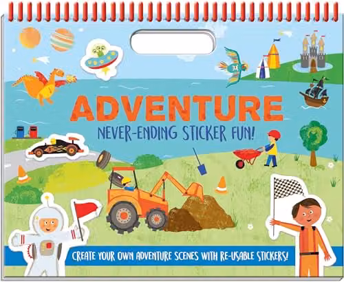 Adventure Never-Ending Sticker Fun Multicolour Paper Sticker Book by North Parade Publishing