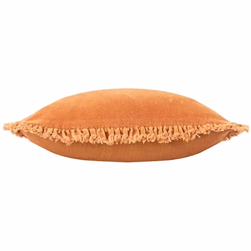 Yard Bertie Cotton Velvet Square Cushion in Orange, W/D/H: 45 x 45 x 45 cm – 2