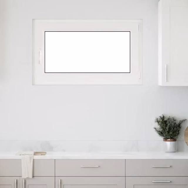 Berkfield Home RISOR Basement Tilt and Turn Window, White, W: 100 cm, H: 60 cm