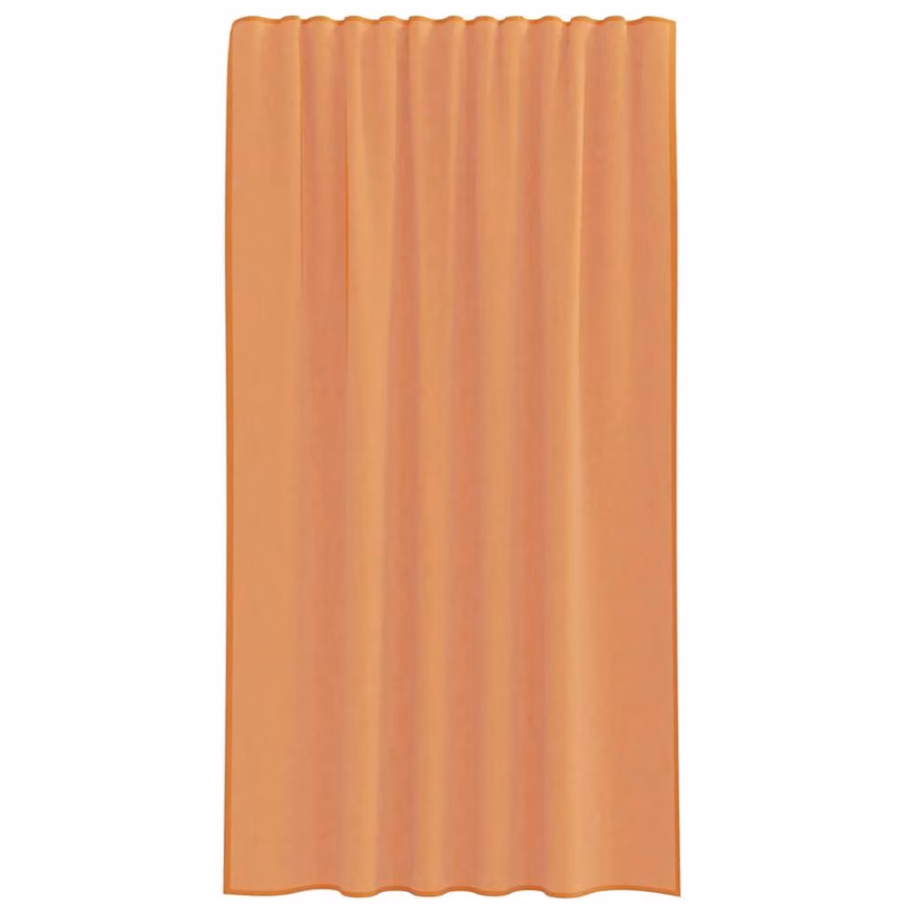 Berkfield Home Terracotta Voile Curtains with Rod Pockets, 2 Pack – 2