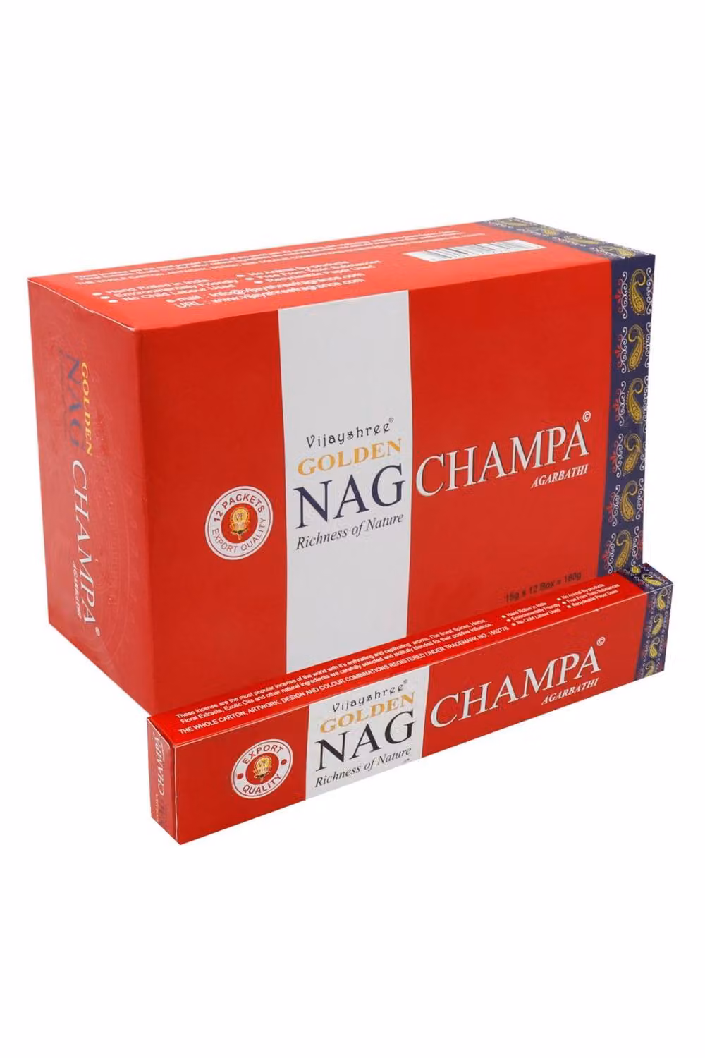 KDMD Golden Nag Champa Incense Sticks in Red – 2