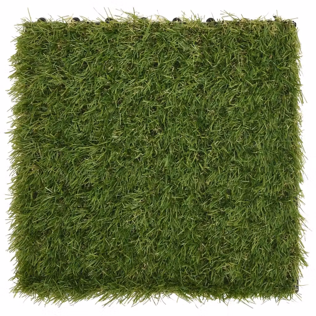 Berkfield Home Artificial Grass Tiles, 22 Pieces, Green, W/D/H: 30 x 30 x 30 cm – 2