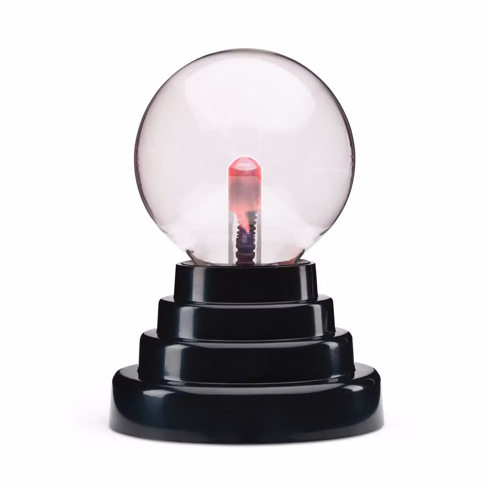 Menkind RED5 Battery Operated Mini Dynamic Plasma Ball Interactive Table Lamp in Black, H 15.0 cm x W 7.62 cm x D 7.62 cm – 2