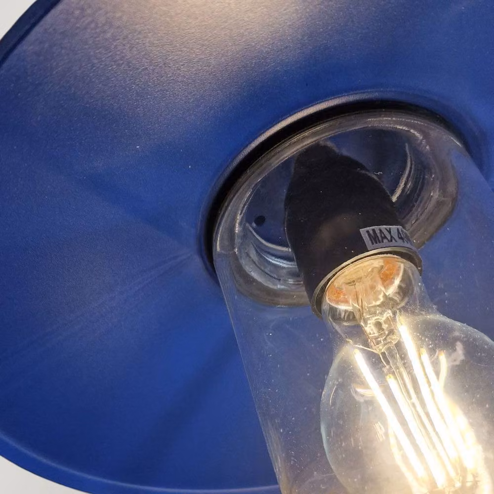 Netlighting Klampenborg Dimmable Outdoor Wall Lantern in Blue with Glass and Metal, IP44 – 2