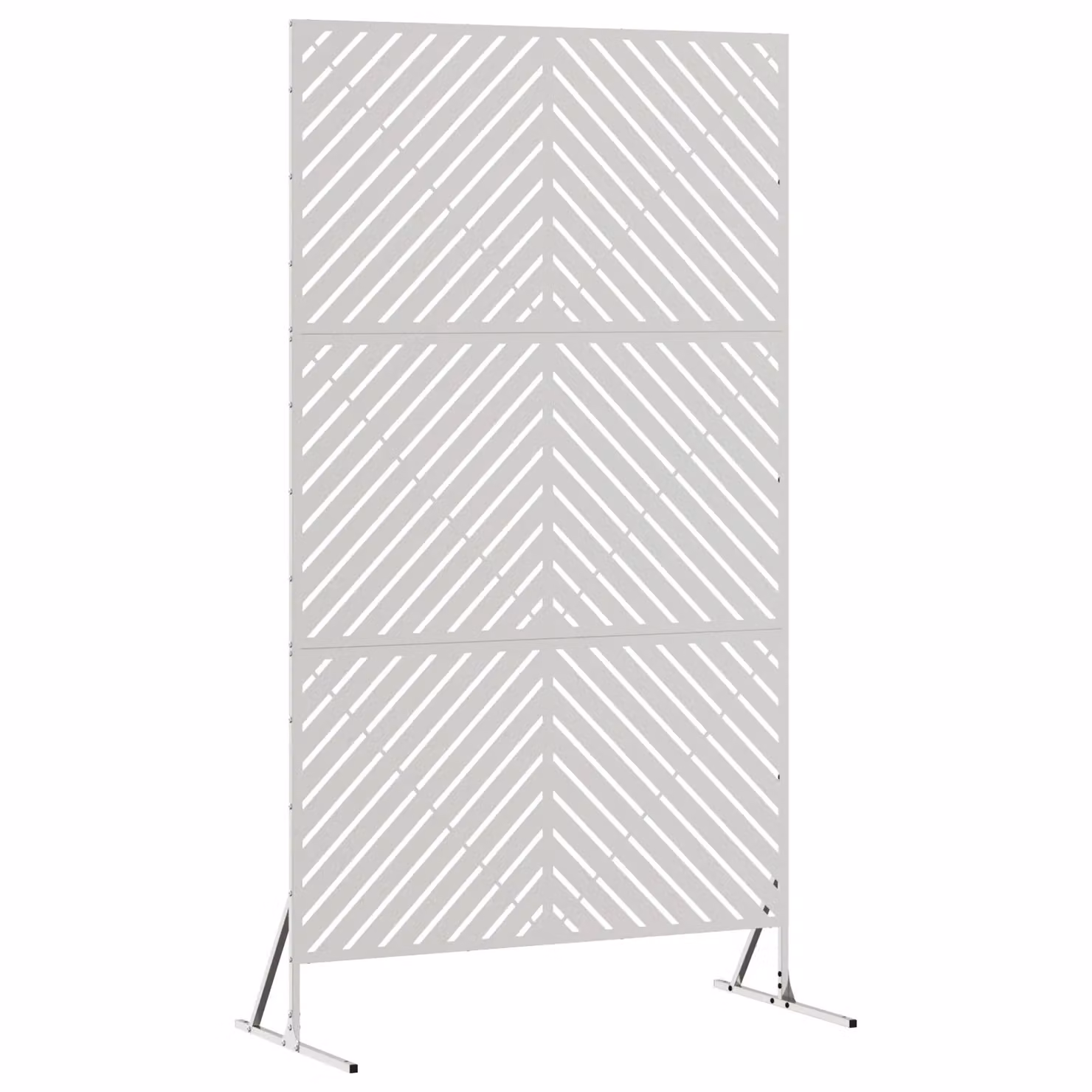 Berkfield Home Stainless Steel Privacy Screen in Silver, W/D/H: 100 x 50 x 180 cm – 2