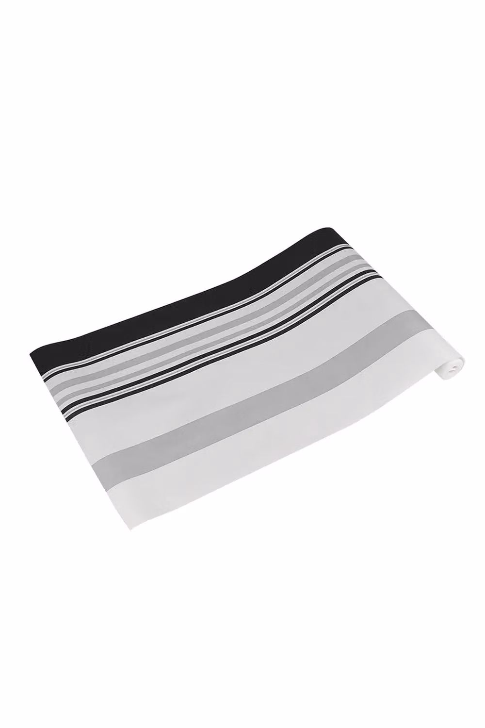 Living and Home Modern Striped Nonwoven Wallpaper Roll in Grey, Black and White, W/H: 53 cm x 9.5 m – 3