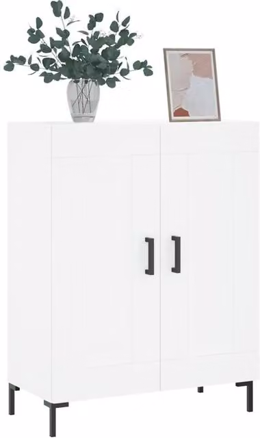 Berkfield Home White Modern Sideboard, W/D/H: 69.5 x 34 x 90 cm