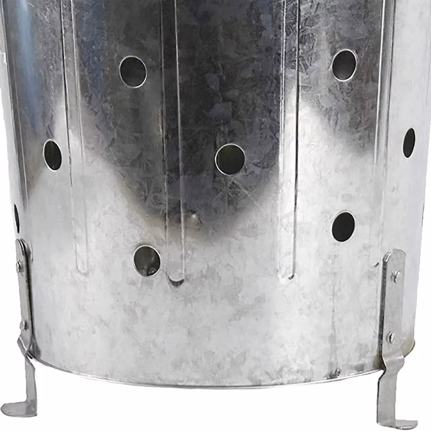 Trendi 90L Galvanised Metal Garden Incinerator in Silver – 4