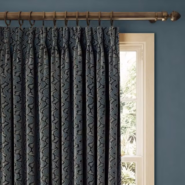 House of Hackney XYLEM Velvet Curtain in Apatite Blue