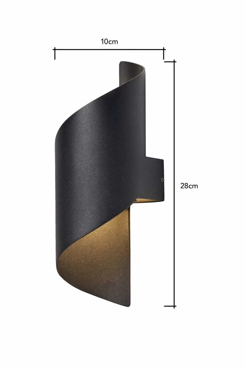 BHS Lighting Alvin Modern LED Outdoor Wall Light in Black – 4