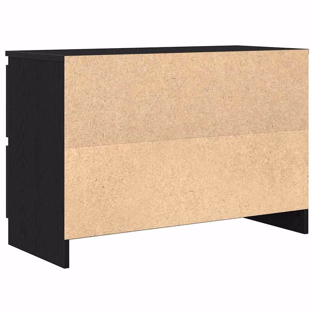 Berkfield Home Modern Black TV Cabinet in Engineered Wood W/D/H: 80 x 35 x 54 cm – 5