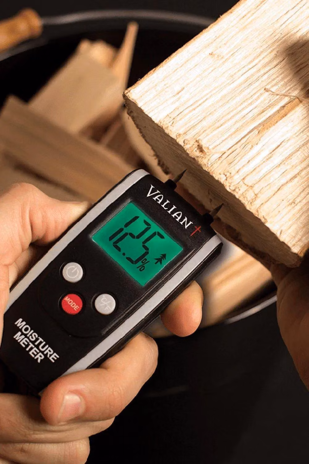 Vaillant Digital Moisture Meter for Firewood, Timber and Brickwork, Black – 2