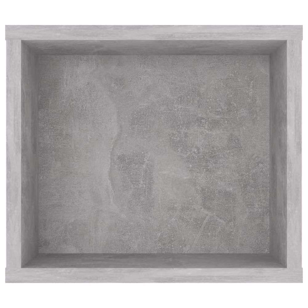Berkfield Home Wall Mounted Hanging TV Cabinet in Concrete Grey, W/D/H: 100 x 30 x 26.5 cm – 3