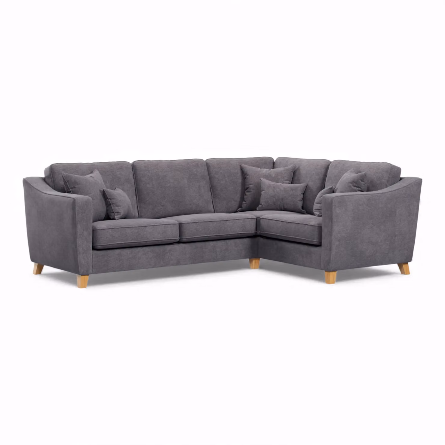 The Great Sofa Company Jackson Right Hand Facing Chenille Corner Sofa in Grey – 2