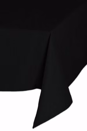 Absolute Home Textiles Easy Iron Plain Black Polyester Tablecloth, W/D: 114 x 114 cm