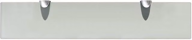 Berkfield Home Modern Floating Glass Wall Shelf, Clear, W: 50 cm, D: 10 cm, H: 0.8 cm