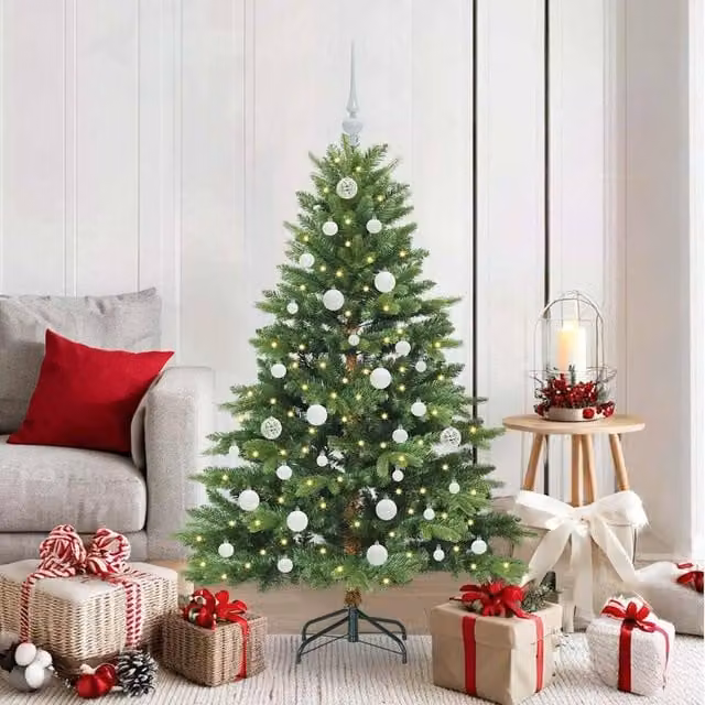 Berkfield Home Artificial Green Christmas Tree with 150 LEDs, Height: 150 cm
