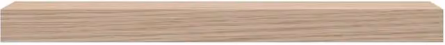 Berkfield Home Durable Floating Shelf in Beige Engineered Wood, W: 50 cm, D: 23.5 cm, H: 4 cm – 1