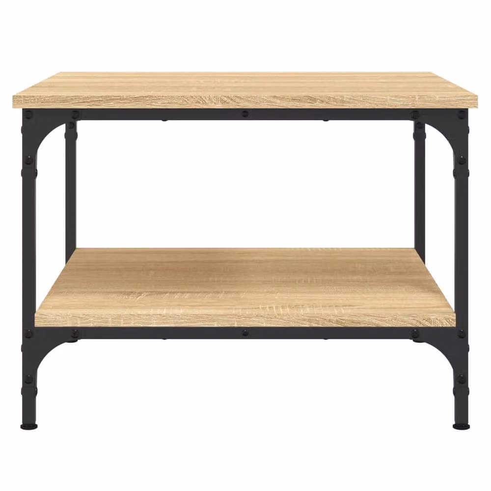 Berkfield Home Sonoma Oak Decorative Coffee Table in Light Brown, W/D/H: 55 x 55 x 40 cm – 3