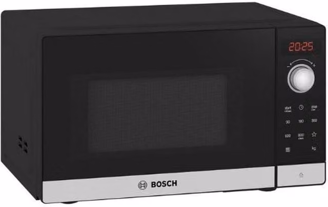 Bosch FFL023MS2B Solo Countertop Microwave Oven, 20 Litres, Black