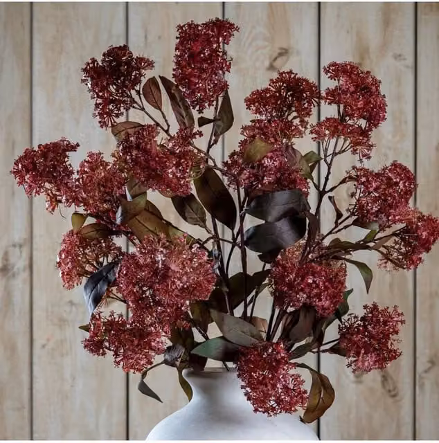 KDMD Purple French Meadow Mixed Faux Flower Spray for Rustic Floral Decor