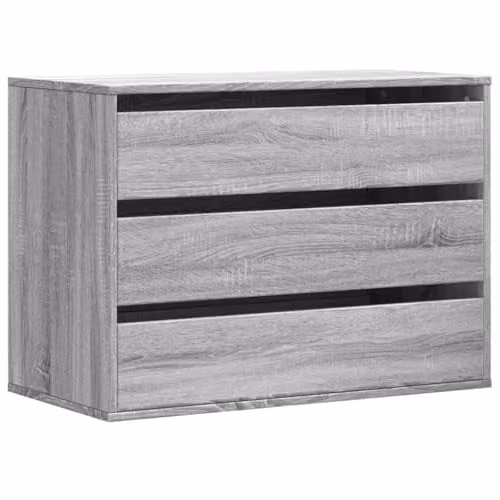 vidaXL Corner Chest of Drawers in Grey Sonoma, W/D/H: 80 x 41 x 58 cm – 1