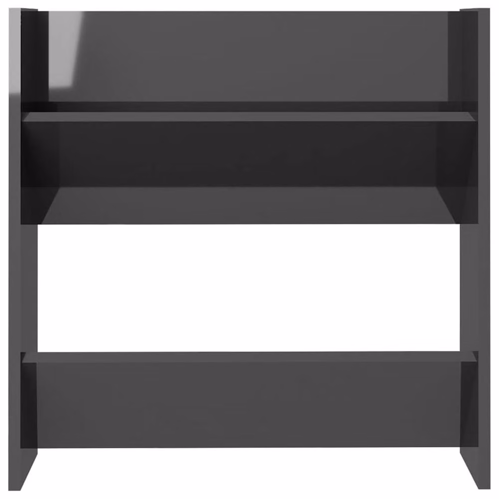 Berkfield Home Set of 4 High Gloss Grey Wall Mounted Shoe Cabinets, W/D/H: 60 x 18 x 60 cm – 4