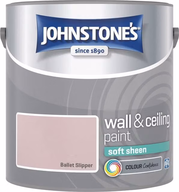 Johnstone's Low Emission Water Based Vinyl Soft Sheen Dispersion Paint in Pink
