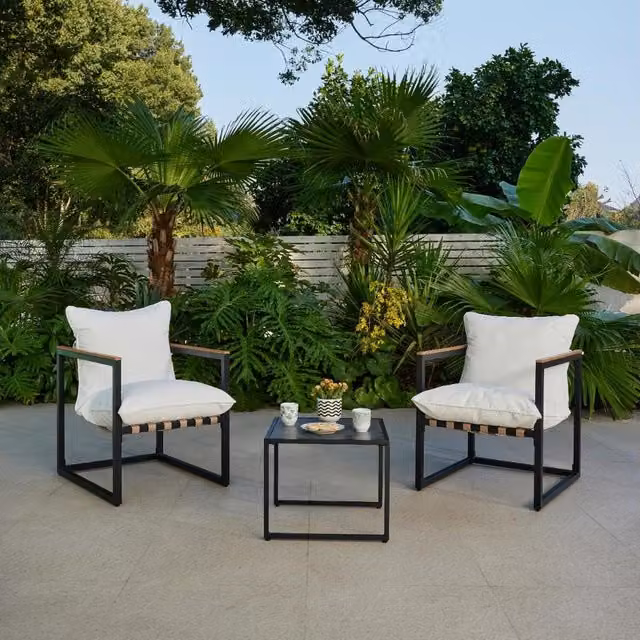 GRS Alhambra Balcony Garden Furniture Set in Ivory