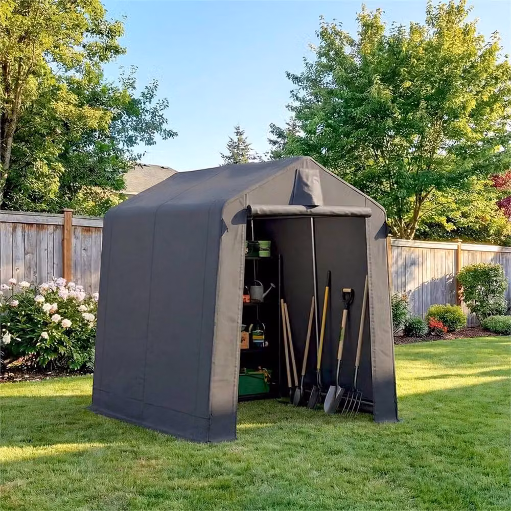Nordara Waterproof Bike Tent Grey Outdoor Garden Storage Shed W/D: 120 x 80 cm – 2