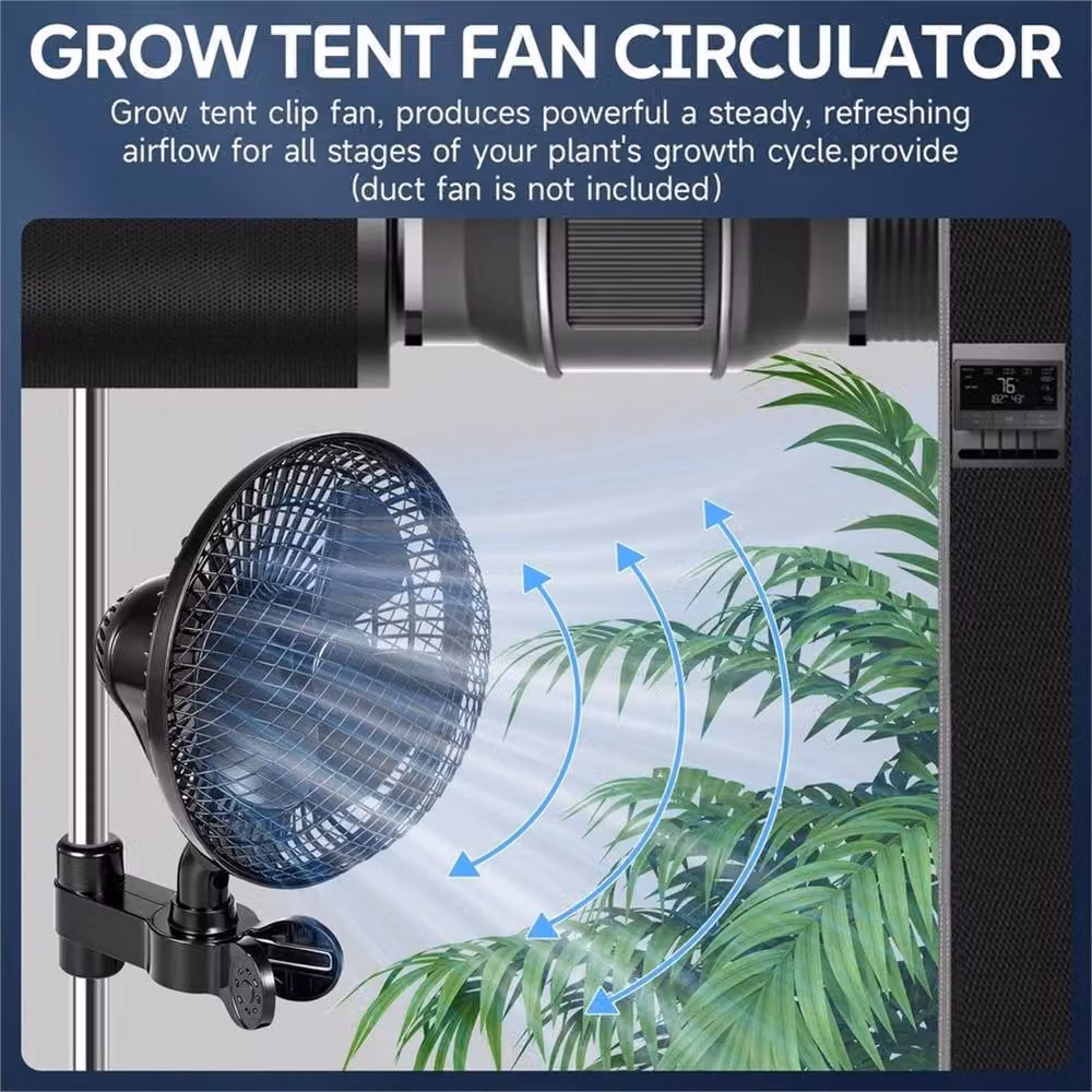 SPETLEK Oscillating Wall Fan, 20W, 3 Speed, Black – 2