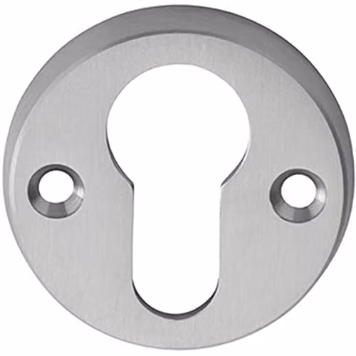 Loops 45mm Euro Profile Open Escutcheon Keyhole Cover in Chrome, Depth: 8 mm