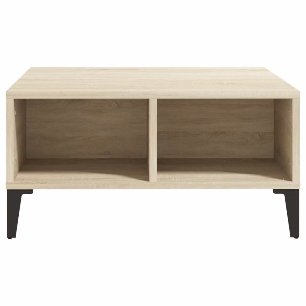 Berkfield Home Sonoma Oak Coffee Table in Light Beige, W: 60 cm, D: 60 cm, H: 30 cm – 3