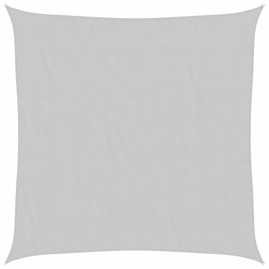 Berkfield Home Square Sun Shade Sail in Light Grey, 7 x 7 m, 100% Polyester Oxford