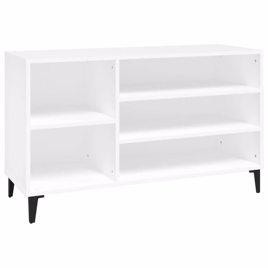 Berkfield Home White Wall Mounted Shoe Cabinet with Integrated Seat, W/D/H: 102 x 36 x 60 cm – 2