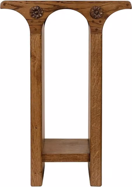House of Hackney Brunel Oak Lamp Table, Brown, W: 40.0 cm, D: 50.0 cm, H: 71.0 cm