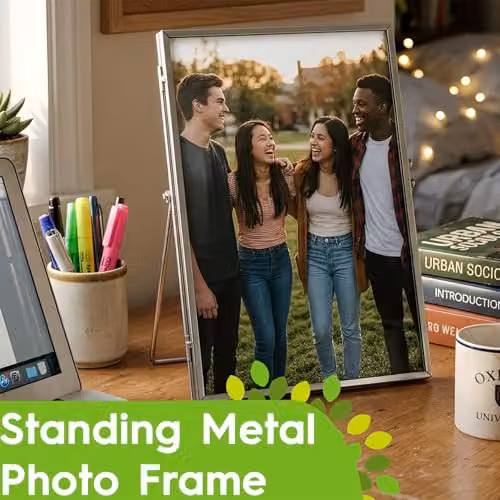 Nicola Spring Metal Photo Frames, Pack of 2, Gold, Fits 20 x 25 cm – 2